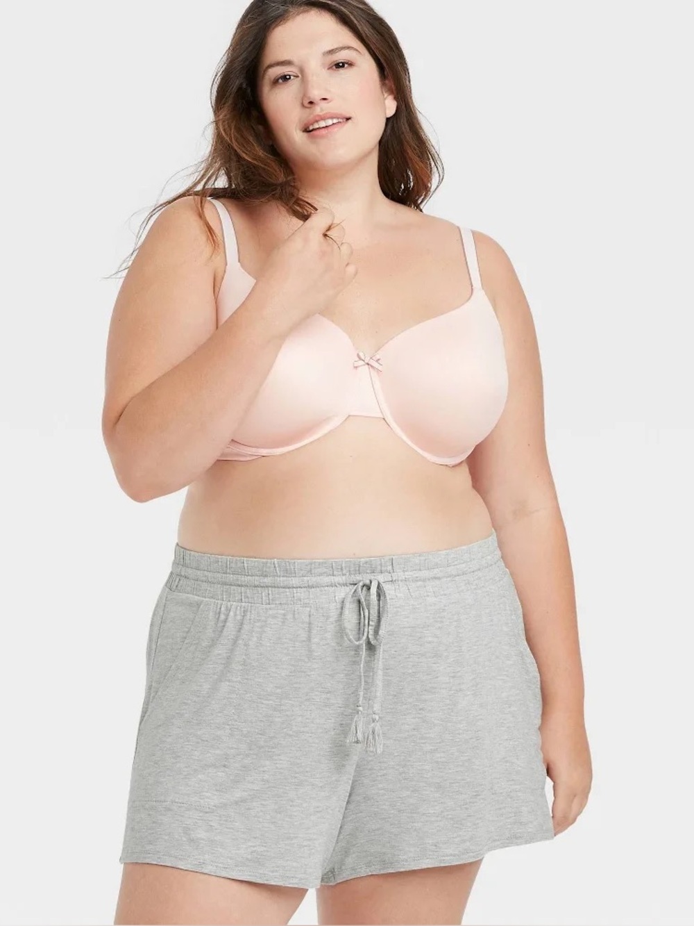 Women’s Beautifully Soft Pajama Shorts stars above gray
